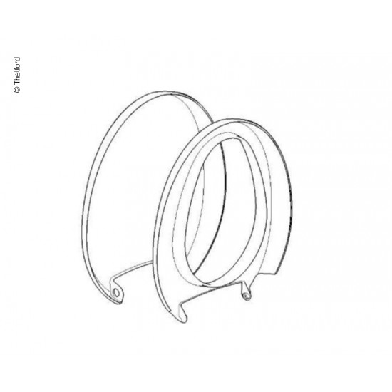Toilet seat with lid C220 white