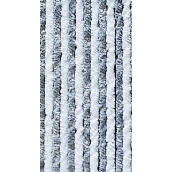 Fluffy curtain 100x200cm grey/white for awning or balcony doors