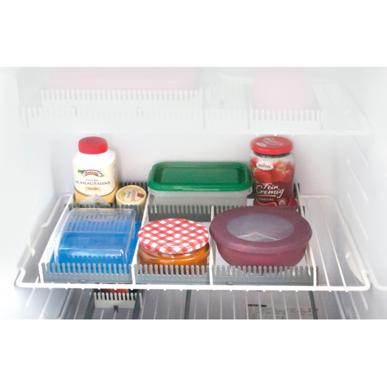 Purvario refrigerator strips in a set of 8 - light grey/anthracite