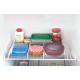 Purvario refrigerator strips in a set of 8 - light grey/anthracite