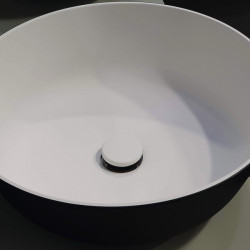 Round washbasin made of Ocritech