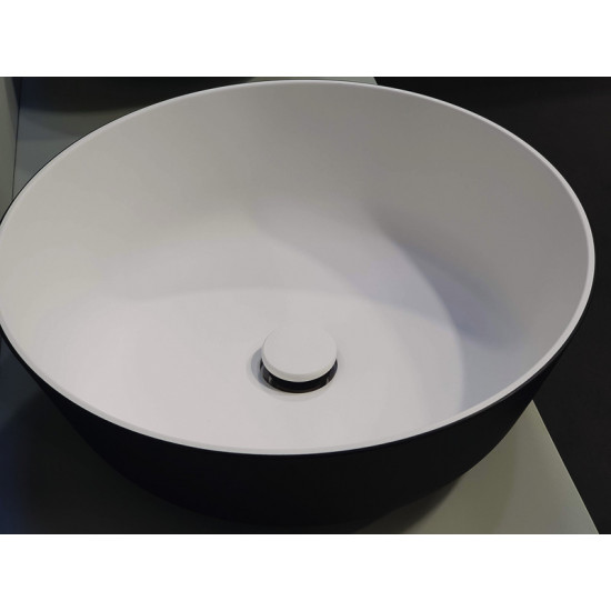 Round washbasin made of Ocritech