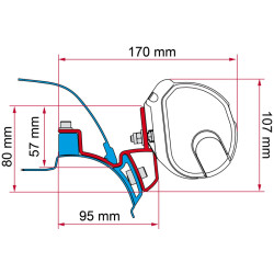 Fiamma Adapter F35 VW T5 California