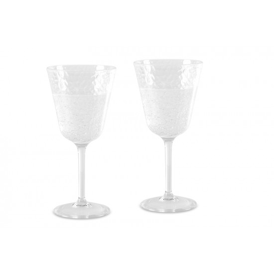 Wine glasses, set of 2, colors: transparent