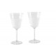 Wine glasses, set of 2, colors: transparent