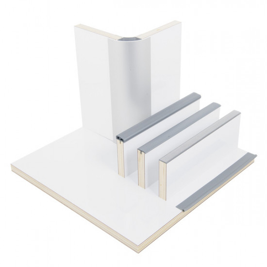 High-gloss furniture panel - HPL laminate - White - Available in two sizes