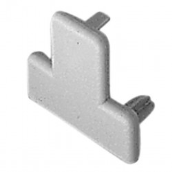 End cap connecting profile medium grey