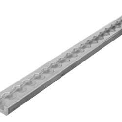 Extra narrow lashing rail - silver