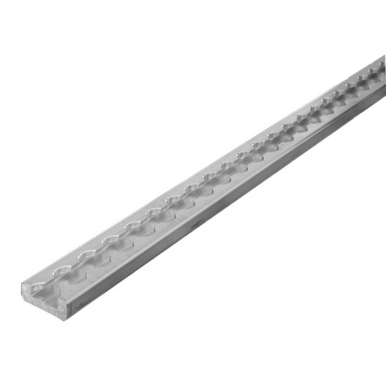 Narrow lashing rail - silver
