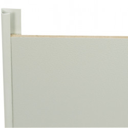 End profile - Light grey - Length 2200 mm - Intake thickness 3-4 mm