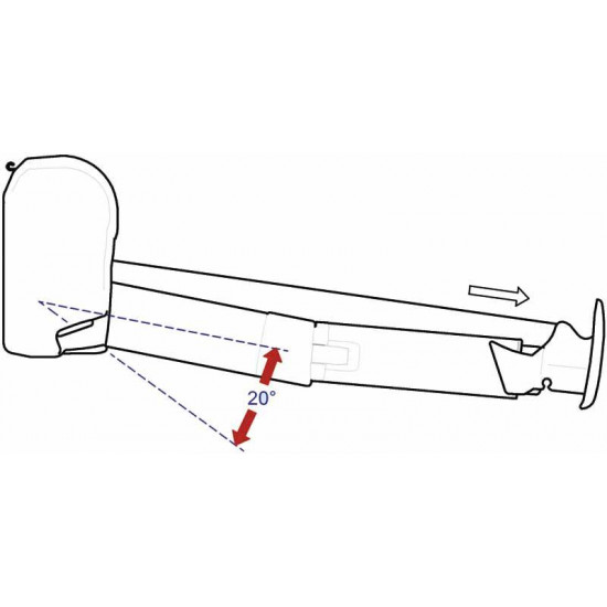 Thule roof awning 6200, length: 3.50m, silver housing