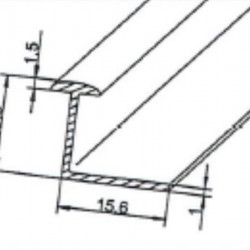 Single-track plastic curtain rail