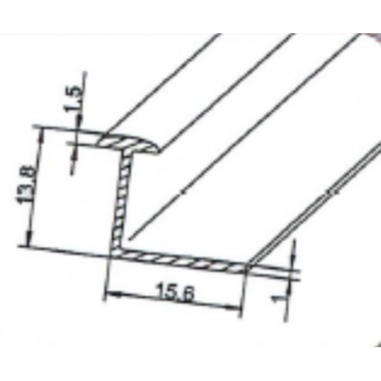 Single-track plastic curtain rail