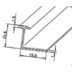 Single-track plastic curtain rail