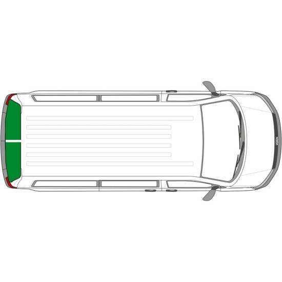 Isoflex thermal mat for Citroen Jumper / Fiat Ducato / Peugeot Boxer from 1994 onwards - rear window - 2-piece