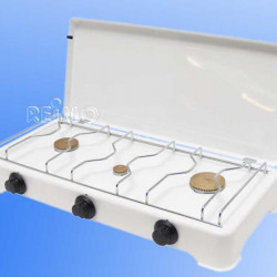 Camping stove 30 mbar for all European countries, 3 burners