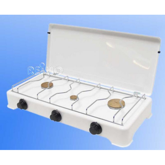 Camping stove 30 mbar for all European countries, 3 burners