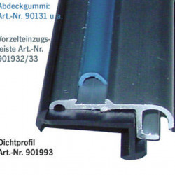 Aluminum awning awning guide rail - Silver - 27 x 11 mm - 3 m
