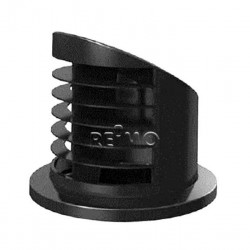 High-angle air outlet 90° for auxiliary heater. Airtronic D2, Ø50/60mm, black