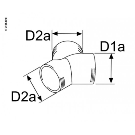 Y-piece distributor 80/60/60