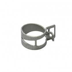 Spring band clamp 15mm pre-tensioned white/yellow loose