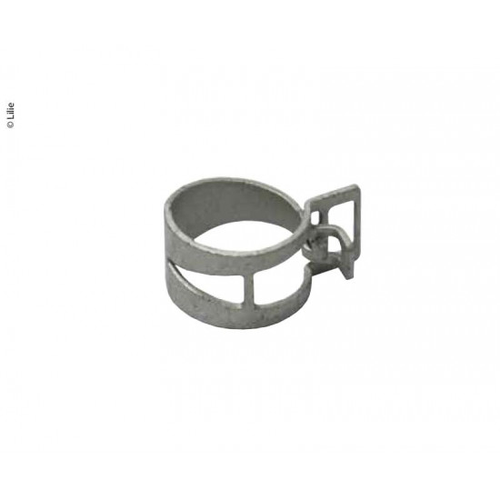 Spring band clamp 15mm pre-tensioned white/yellow loose