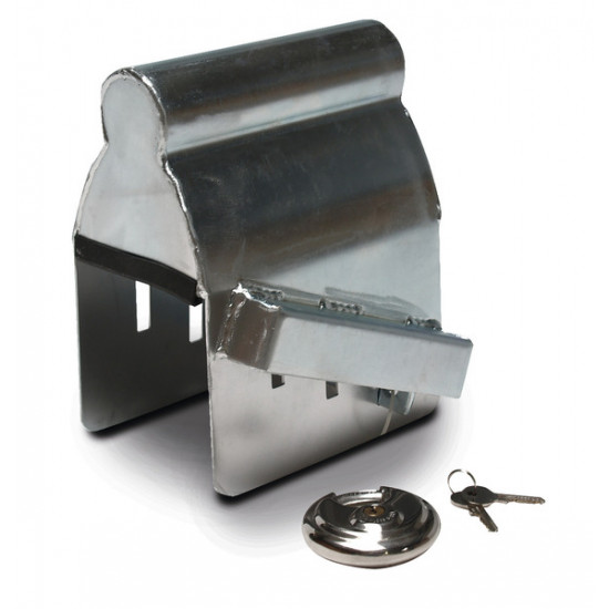 Box lock for caravan with disc lock