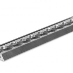 System rail with keder (8mm), silver