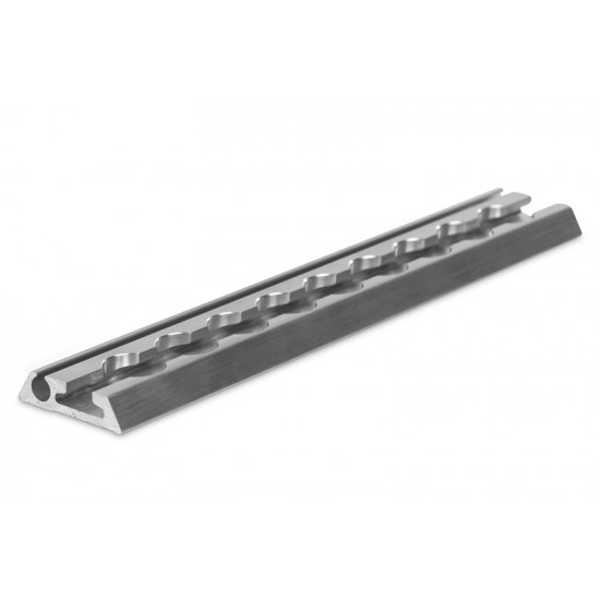 System rail with keder (8mm), silver