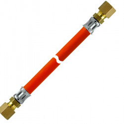 Marine gas hose 40 cm - Double-ended stainless steel (RVS8)