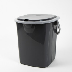 Mobile bucket toilet - with lid