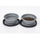LUCY dog bowl with 2 foldable silicone bowls