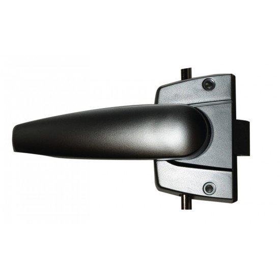 Toilet lock with 3-point locking mechanism - matt chrome