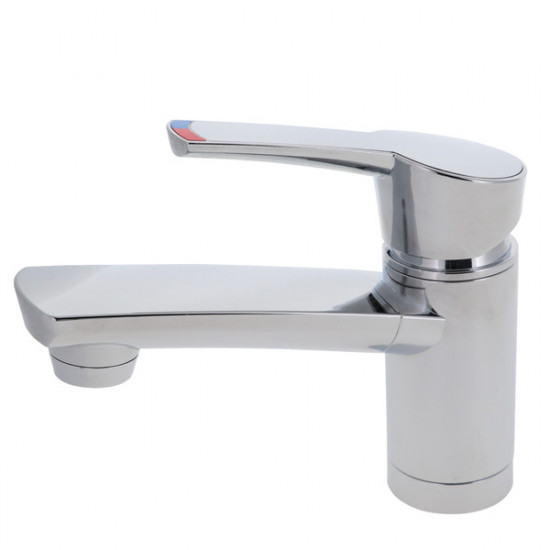 Automatic single-lever mixer COMO KOMPAKT chrome, height 14 cm, spout 12 cm, NFL 350 mm, 8/10 mm, mounting