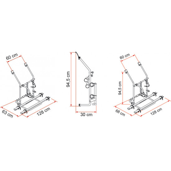 Carry Bike - Aluminum bike carrier T2/T3