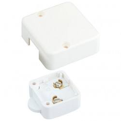 White recessed chest switch, with additional housing