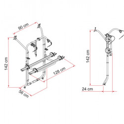 Carry-Bike for VW T6/T6.1 - Silver