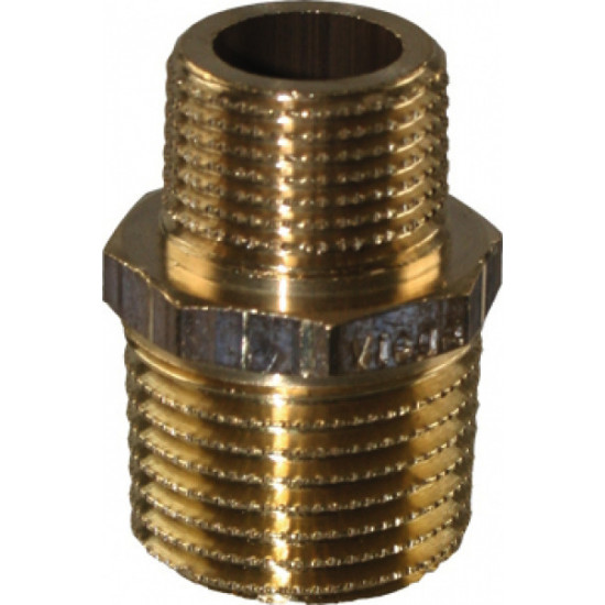 Brass adapter 1/2" to 3/8"