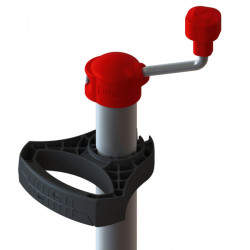 Maneuvering handle for support wheel Ø 48 mm