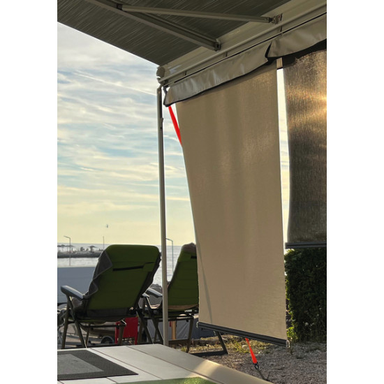 SunBreak grey-white – glare and privacy protection for awnings