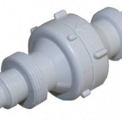 Non-return valve with threaded nozzle 10mm/12mm hose connection