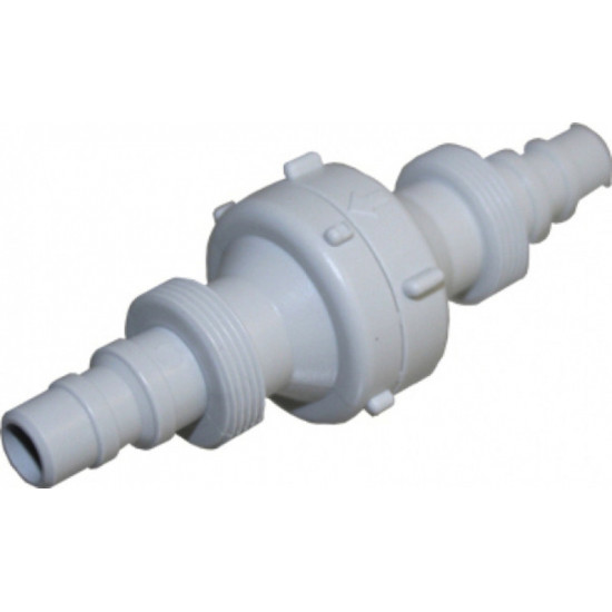 Non-return valve with threaded nozzle 10mm/12mm hose connection