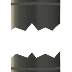 Pipe 0.5m 40mm with O-rings on both ends