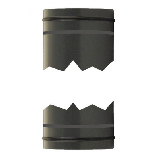 Pipe 0.5m 40mm with O-rings on both ends