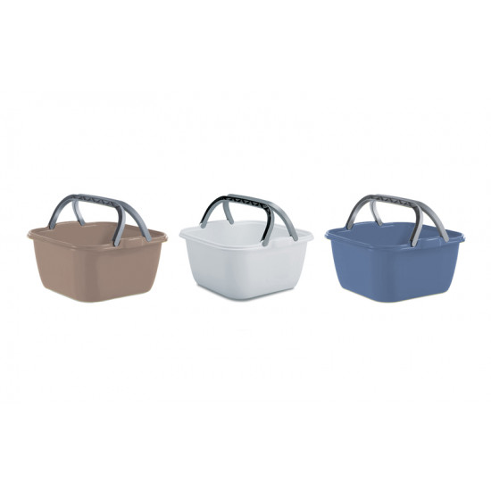 Display with 48 bowls/tubs, 13l (each 35x35x18cm) assorted colors