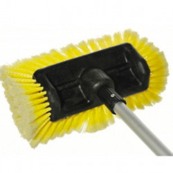 Car wash brush with all-around brush and adjustable handle 1.15 - 1.8 m