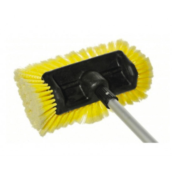 Car wash brush with all-around brush and adjustable handle 1.15 - 1.8 m