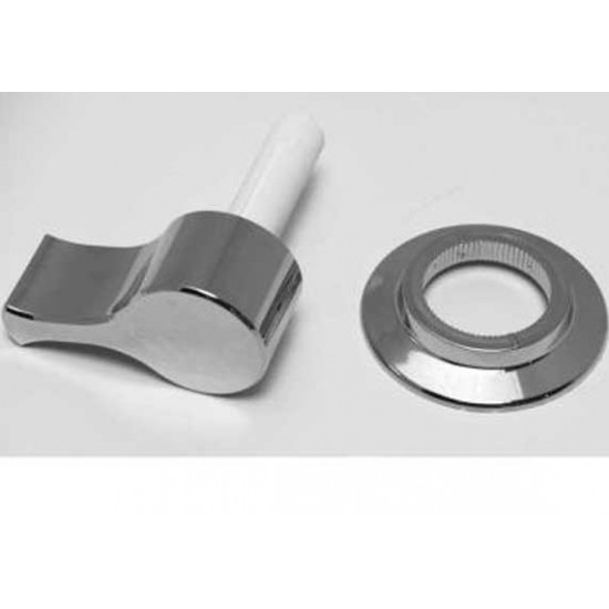 Rosette and handle for Monomix mixer tap - Matt chrome