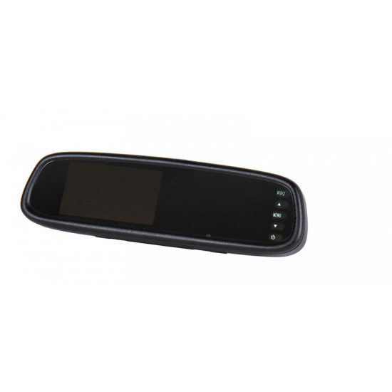 Rearview mirror with integrated 4.3" monitor
