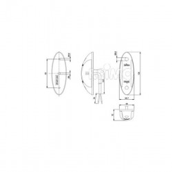 LED rear fog light 6W